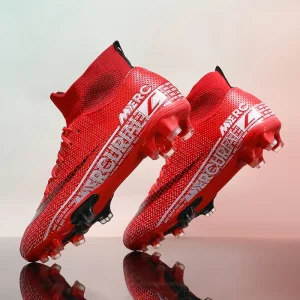 New Men Soccer Shoes Professional Society Cleats Football Shoes FG Boys Original Football Field Boots Indoor Fast Sneakers Match