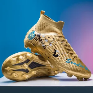 Men Professional Football Shoes Society Cleats Soccer Shoes Original Indoor Football Field Boots Grass Training TF/FG Sneaker
