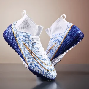New Men Soccer Shoes Turf Futsal Breathable Football Boots Cleats Outdoor Indoor Training Non-slip Ultralight Ultralight Sports