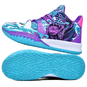 Mens Basketball Shoes Non-Slip Breathable Outdoor Sneakers Fashion Graffiti Sports Training Shoes for Running Walking
