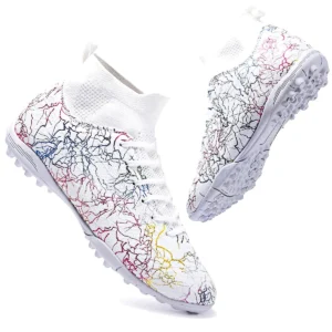 Professional Sports Football Shoes TF Broken Nail Adult Outdoors Durable Soccer Shoes Teenagers High-Tops Training Shoes
