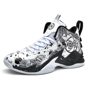 New High-Top Basketball Shoes Men Women Ankle Protection Non-Slip Sport Training Shoes Breathable Shockproof Basketball Boots